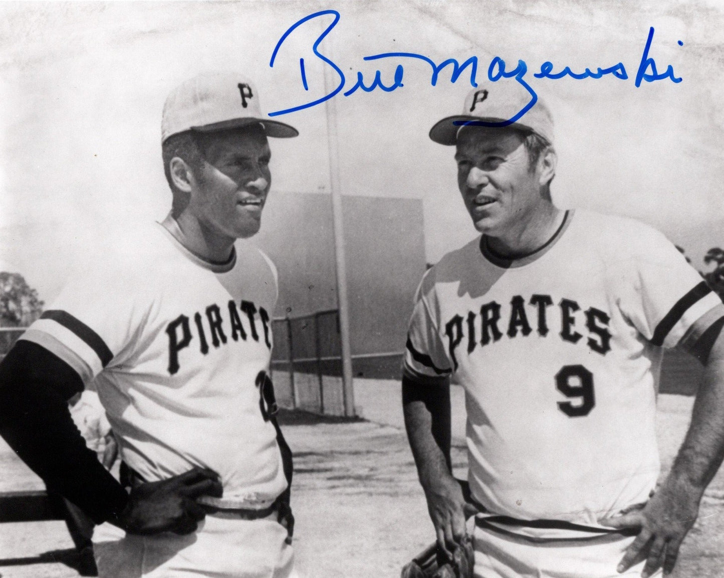 BILL MAZEROSKI AUTOGRAPHED 8X10 PHOTO